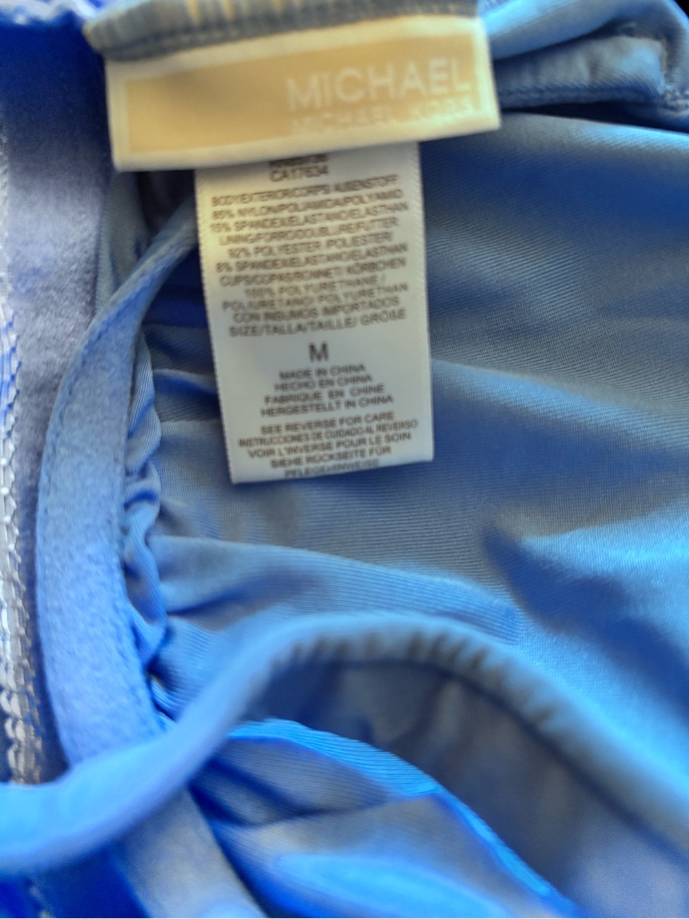 Michael Kors Light Blue Two-Piece Bandeau Swim Bikini Set - Picture 5 of 6